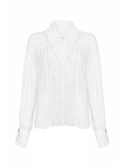 Camicia in pizzo con ricami Patrizia Pepe | 2C1695 A776W146